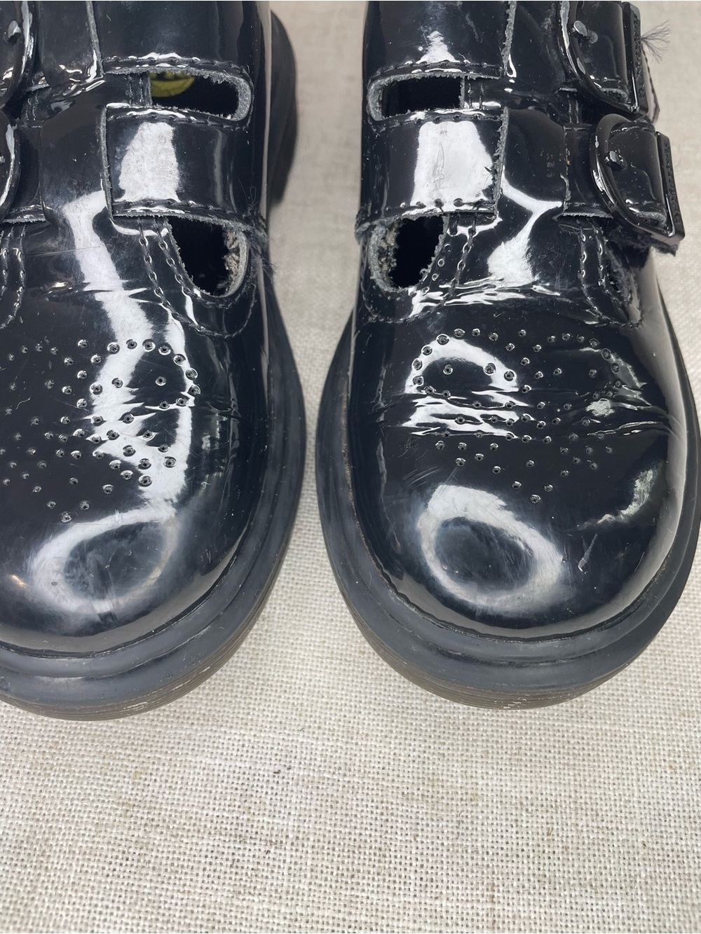 Dr. Martens Little Girl Black Patent Leather Mary Jane’s - Picture 9 of 9